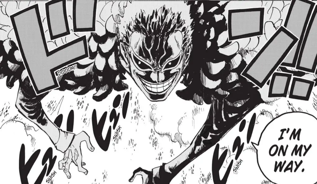 Doflamingo arrivant sur Punk Hazard