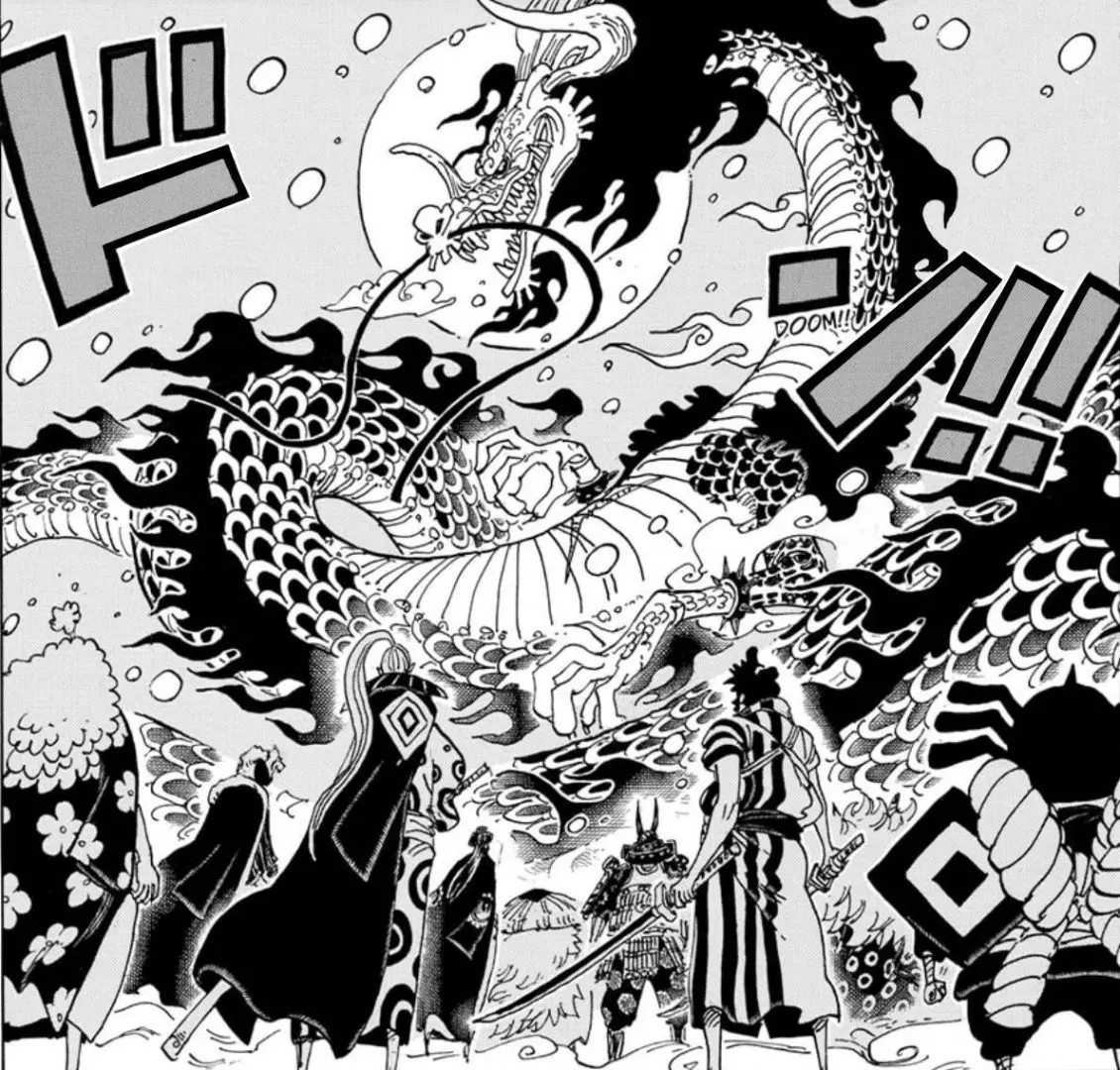 Kaido contre les Samourais de Wano